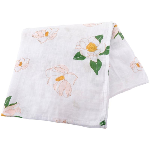 Southern Magnolia Swaddle Blanket - 318 Art and Garden