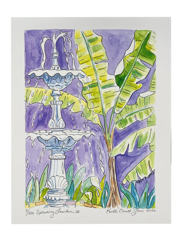 "Splashing Fountain III" 11x14 Print