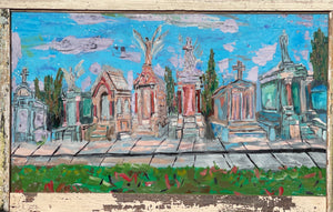 "St. Louis Cemetery" Framed 22X44