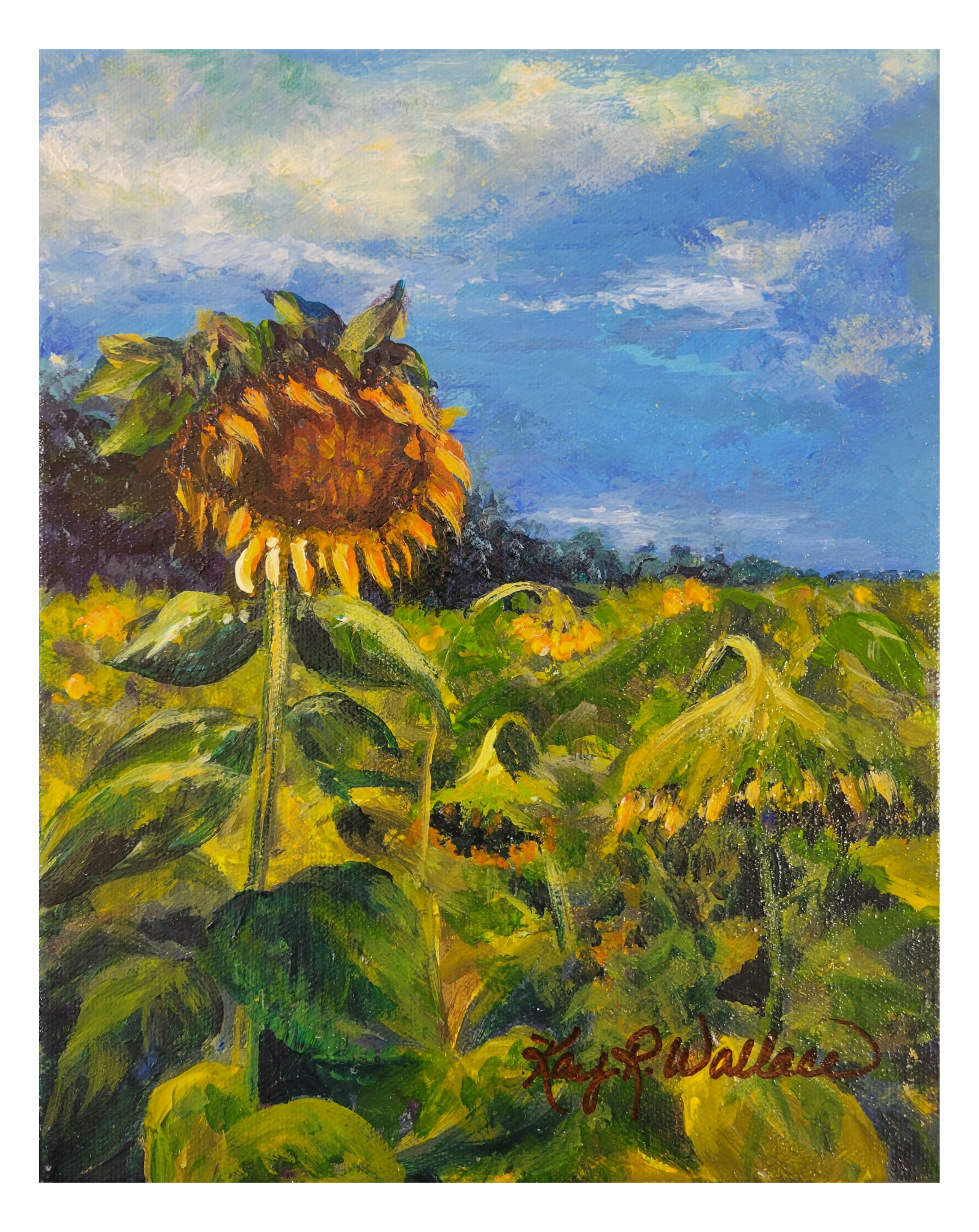 "Standing in the Storm" by Kay Wallace 8x10