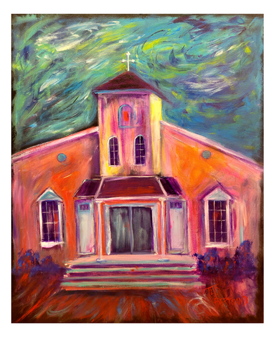 "Our Lady of Assumption" Acrylic on Gallery Wrapped Canvas 24x30