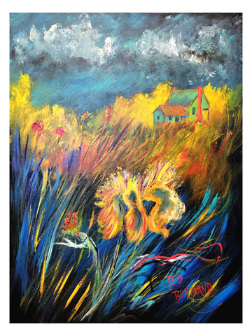 "Cajun House & In's" Acrylic on Gallery Wrapped Canvas 18x24