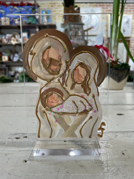 "Holy Family" Mixed Media 4x6