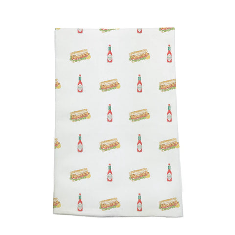 Po-Boy, Dressed! Kitchen Towel