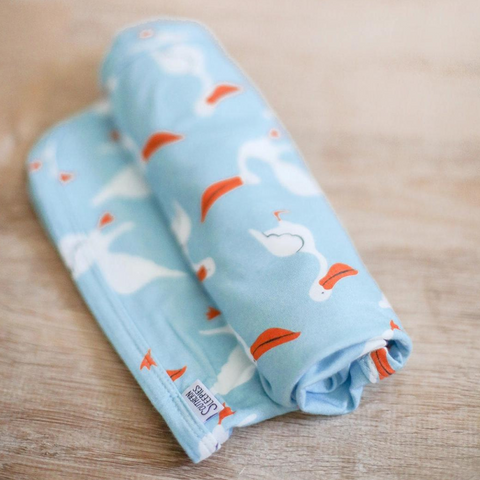Pelican Bamboo Swaddle Blanket