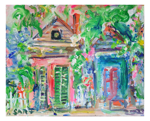 "Creole Cottage" Acrylic on Canvas 16"x20"