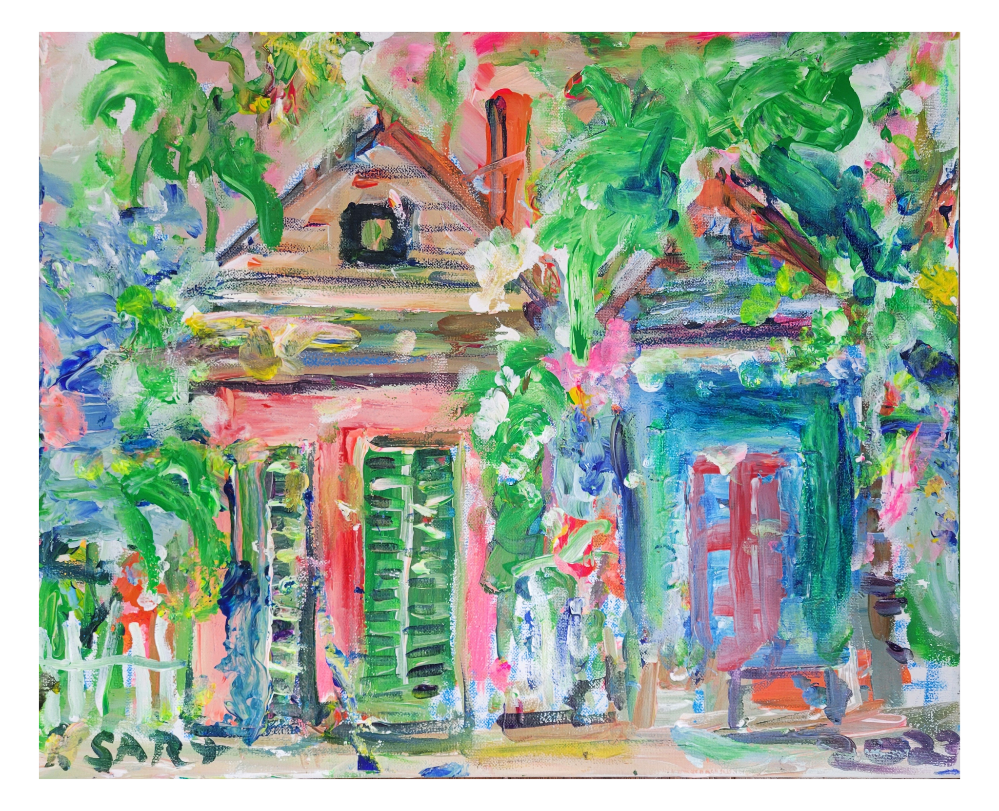 "Creole Cottage" 16x20