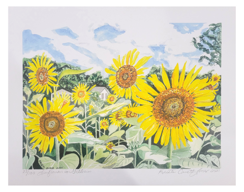 "Sunflowers in Gilliam" 11x14 Print