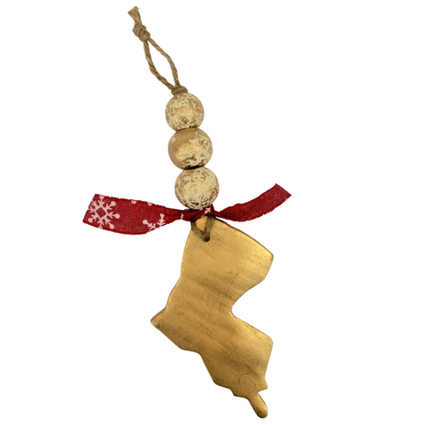 Gold Louisiana Dangle Ornament