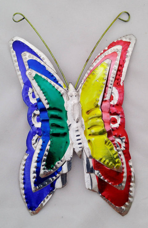 Tin 3D Rainbow Butterfly