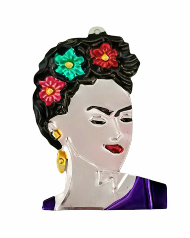 Frida Silhouette With Flowers
