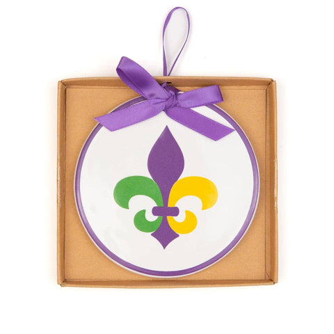 Mardi Gras Fleur Ornament