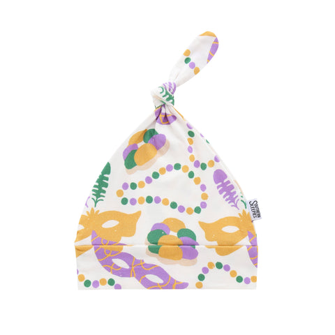 Mardi Gras Bamboo Knotted Hat