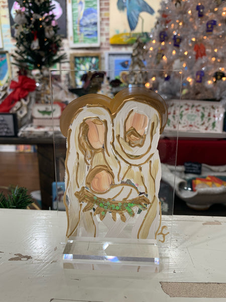 "Holy Family" Mixed Media 4x6