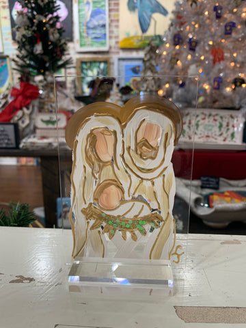 "Holy Family" Mixed Media 4x6