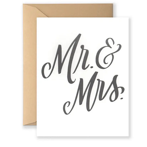 "Mr. & Mrs." Greeting Card