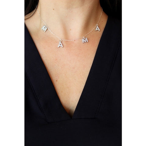 Silver MAMA Necklace