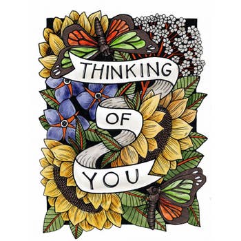 "Thinking of You" Greeting Card