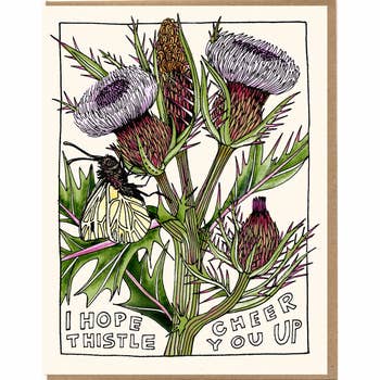 I Hope Thistle Cheer You Up Greeting Card