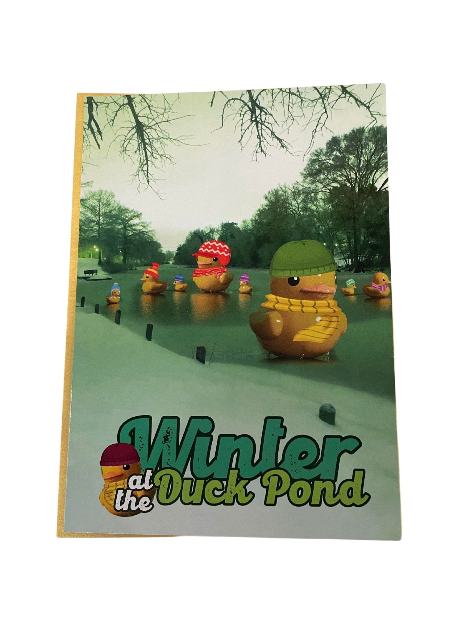 "Winter at the Duck Pond" 5x7 Card