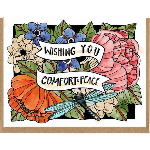 "Wishing You Comfort & Peace" Greeting Card